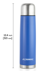Reusable vacuum insulated <b>metal</b> drink bottle with long lasting temperature preservation portable carrying strap for outdoor - Product Image 5