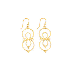 Pendientes Colgantes de Moda en Oferta, Pendientes Lisos de Latón Chapado en Oro, Joyería de Moda para Mujer, Regalos de Cumpleaños - Product Image 1