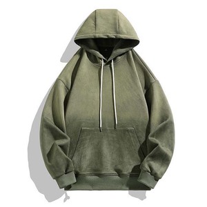 Sweat-shirt à capuche oversize pour homme, couleur unie, en coton French Terry, décontracté, coupe classique, longueur normale, avec poches, sweat-shirts pour homme - Product Image 6
