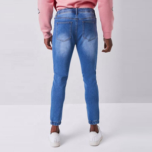 Jeans vintage pour homme, coupe droite, denim délavé, couleur unie, streetwear haut de gamme, 100% coton, fabrication OEM, logo personnalisé, marque privée - Product Image 6