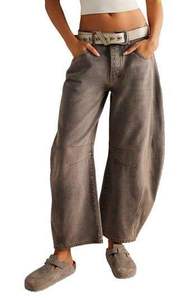 MEESAM LEATHER HOSIERY Unisex 100% Cotton Quick Dry High Waist Heavyweight Vintage Regular Fit Straight Denim Embossed Left - Product Image 4