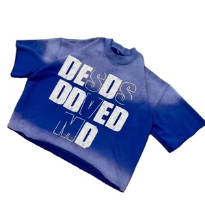 Impression Dtg personnalisée t-shirt graphique hommes soleil délavé à l'acide 250 Gsm surdimensionné Boxy Fit Streetwear t-shirt pour hommes - Product Image 3