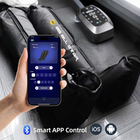 Masseur pour les pieds et les jambes rechargeable, 6 chambres, taille réglable, contrôle du temps, bottes de récupération OEM AS ALL STAR CE
