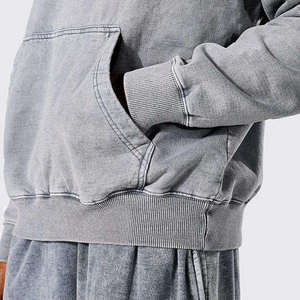 Sudadera con capucha verde personalizada con efecto acid wash para hombre, diseño personalizado, sudaderas con capucha gruesas con efecto acid wash para hombre a un precio muy económico. - Product Image 6