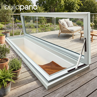 Techo Corredizo de Vidrio de Aleación de Aluminio Automático y Motorizado, Retráctil, para Exteriores, Moderno, con Aislamiento Térmico e Impermeable