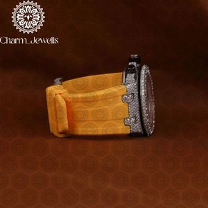 นาฬิกาข้อมือผู้ชาย Charm Luxury Vintage ขนาด 40 มม. ระบบอนาล็อก กลไกอัตโนมัติ แสดงวันที่ ประดับเพชร สายสแตนเลสสตีล กันน้ำ 10 บาร์ - Product Image 3