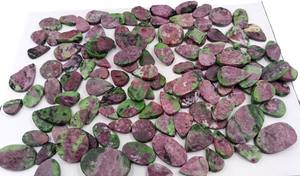 ARTS JEWELS Pierre précieuse naturelle en quartz, cabochon taille ovale, en vrac |   Fournitures de fabrication de bijoux roses |   Cristaux de guérison en gros - Product Image 2