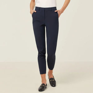 Pantalones Overol Casuales para Mujer, Transpirables, Cintura Elástica, Color Sólido, para Oficina - Product Image 3