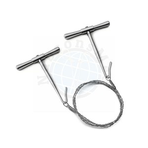 เครื่องตัดกระดูกแบบใช้มือทำจากเหล็กกล้าไร้สนิม ยี่ห้อ Gigli Saw Wire สำหรับการผ่าตัดทางการแพทย์ ใช้งานได้หลากหลาย ทนทาน ใช้ซ้ำได้ เหมาะสำหรับศัลยกรรมกระดูก - Product Image 4