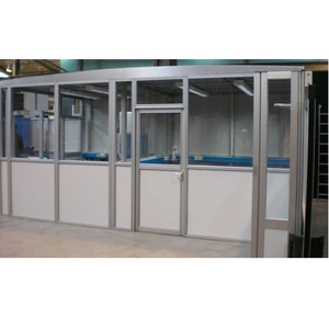Fournisseur direct d'usine, cloison en aluminium de haute qualité avec des profilés en aluminium durables et un système de panneaux en verre moderne - Product Image 1
