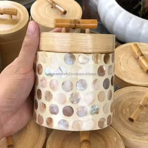 Artisan Handmade <b>Egg</b> Shell Inlay Box Manufacturer <b>Eco</b> Friendly Bamboo Fiber Storage Organizer Gift Ready from Vietnam - Product Image 3