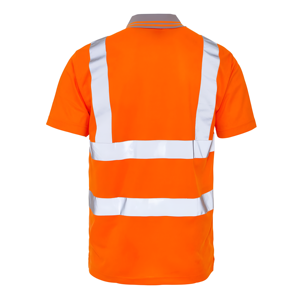 Top Selling <b>Hi</b> <b>Vis</b> Safety Polo <b>Shirt</b> for Mechanic and Industrial Work with Reflective Stripes Flame Retardant Yellow Workwear - Product Image 6