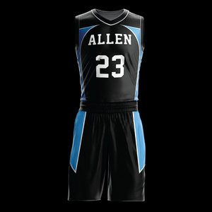 Uniforme de Baloncesto de Verano sin Mangas de Alta Calidad, 100% Poliéster, Impresión por Transferencia de Calor, Logotipo Personalizado, Antibacteriano - Product Image 4