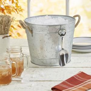 Most demanded Sleek polished finish galvanized metal ice bucket enhances modern <b>table</b> settings - Product Image 2