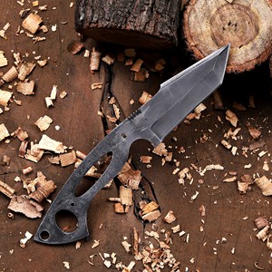 Cuchillo de caza Tanto de hoja fija forjada de acero 1095 Nordic Forge para bricolaje, kit de hoja fija personalizada OEM/ODM - Product Image 5