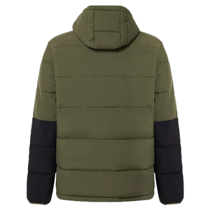 Blouson matelassé coupe-vent à capuche pour homme - Léger, écologique, résistant à l'eau, tricoté, fermeture éclair unie, style streetwear - Product Image 3