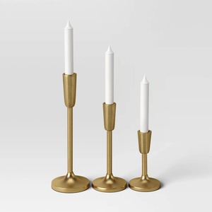 <b>Top</b> Contemporary palm candlestick holder 3 sizes candle holder set Durable metal candle stand Home decoration candle holder - Product Image 3