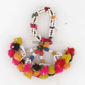 Rare Indian Vintage Tassel Seed <b>Bead</b> <b>Bracelet</b> Latest Design <b>Bracelet</b> Antique Gypsy <b>Bracelets</b> Authentic Banjara Tribal Old Armlet - Product Image 6