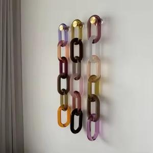 Chaînes en résine personnalisables pour femmes, maillons en G, bijoux de masque, vente en gros d'usine, chaînes sur mesure, pièces et accessoires spéciaux pour sacs - Product Image 1