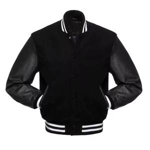 Veste universitaire en laine respirante pour homme, personnalisable, grande taille, vente en gros, style baseball - Product Image 3