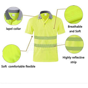 เสื้อโปโลนิรภัยคุณภาพสูง ดีไซน์ล่าสุด น้ำหนักเบา ไซส์ใหญ่ สีพื้น - Product Image 4