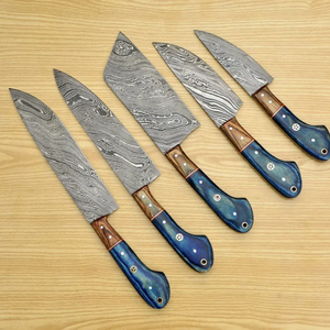 LEGACY BLADES Hand Forged Damascus Steel Chef <b>Knife</b> <b>Set</b> Razor <b>Sharp</b> Wooden Handle Professional Kitchen <b>Knife</b> Wholesale - Product Image 5