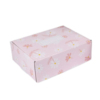 Boîtes d'emballage cadeau marguerite rose, enveloppe de cadeau en carton ondulé de fleurs pour cadeau, épouse, petite amie, anniversaire de maman, mariage
