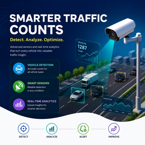 Logiciel pour la surveillance du trafic et le système de comptage des véhicules, compatible avec les caméras IP |   Capteurs de détection de véhicules par IA - Disponibles en OEM - Product Image 1