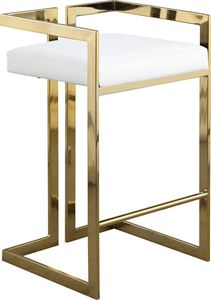 Taburete de Bar de Diseño Moderno y Elegante, Base de Acero Inoxidable, Cojín de Terciopelo, Duradero, Lavable, Resistente y Estable, para Cafetería o Barra - Product Image 4