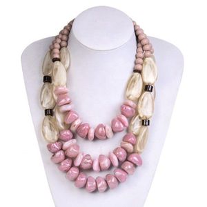 New Premium Multilayer Coral Beaded <b>Statement</b> <b>Necklace</b> Stylish Unique Woman Ball Shape Party Wedding Gifts Jewelry with Woman - Product Image 2