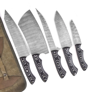ชุดมีดเชฟ LEGACY BLADES ระดับมืออาชีพ 67 ชั้น เหล็กดามัสกัส 5 ชิ้น ด้ามไมคาร์ต้า ทำมือ คมกริบ ใช้งานได้ยาวนาน - Product Image 2