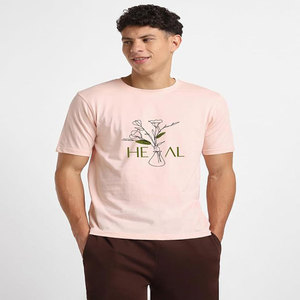 T-shirt surdimensionné imprimé sur mesure pour hommes 100% coton à manches courtes sublimation pour les vêtements de plein air unis - Product Image 4