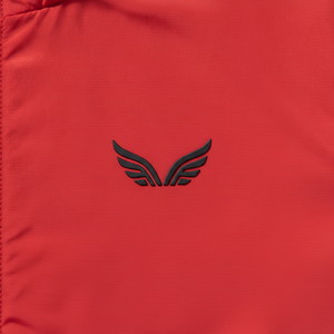 Conjunto Deportivo Rojo para Mujer, Chaqueta con Cierre y Cuello Alto, Estilo Deportivo, Color Sólido, Tejido de Poliéster, para Otoño - Product Image 4