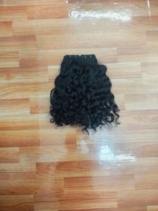 Cheveux humains vierges bouclés birmans d'Inde du Sud – Cuticules alignées, non traités - Product Image 4