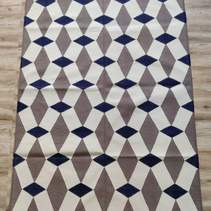 พรมผ้าคอตตอนทอแบบเรียบสไตล์อินเดียแบบดั้งเดิมของชาวโมร็อกโกตกแต่งบ้านใช้ห้องรับประทานอาหารพื้นที่สวดมนต์ - Product Image 1