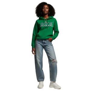 Sweat à capuche unisexe en molleton de coton premium avec broderie chenille lettres grecques, coupe confortable, style streetwear, idéal pour l'hiver - Product Image 6