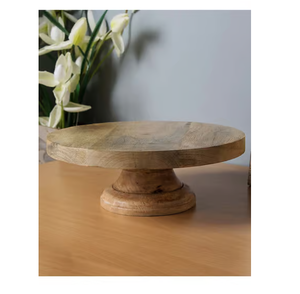 Support à gâteau en bois attrayant, décoration de mariage et d'anniversaire, support à gâteau de qualité supérieure, socle en bois - Product Image 3