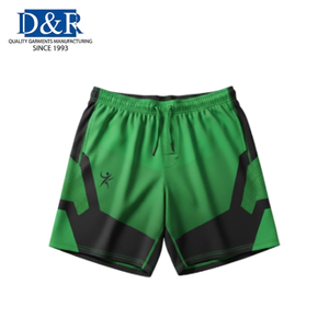 Shorts de sport pour hommes OEM malaisiens haute performance, à fermeture éclair, couleur unie, séchage rapide, personnalisables pour l'entraînement, la gym, le fitness et la course à pied - Product Image 5