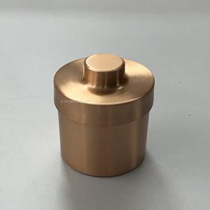 Contenedor de Cobre de Lujo Hecho a Mano con Acabado Mate para Velas, Recipiente de Cera con Logotipo Personalizado para Decoración del Hogar - Product Image 3