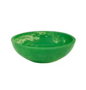 Tazón de resina duradero ecológico de estilo lujoso de estilo antiguo hecho a mano de primera calidad Color personalizado comida que sirve gran tarifa - Product Image 4