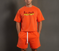 Nouvelle Collection 2026 – Ensemble décontracté d'été pour homme : T-shirt et short respirants à motif lettres, coupe ample, manches courtes, col rond