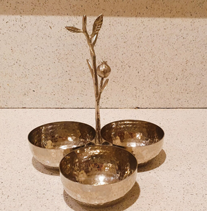 Bol en métal traditionnel indien classique, bol doré pour fruits secs, décoration de table, prix de gros - Product Image 1