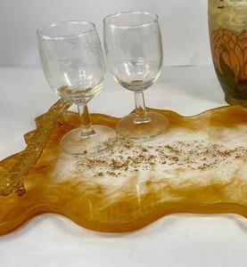 Beautiful Resin Tray Home Kitchen and <b>Table</b> Top Accessories Custom Size By Perfect Enterprises - Product Image 5
