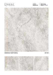 Azulejos de Porcelana Premium para Construcción, Acabado Mate, 600X600MM 24X24, Azulejos de Cerámica Vitrificados para Pisos de Interiores Modernos - Product Image 4