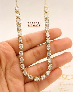 Heritage Pear Cut Lab Grown Diamond Gold Pendant <b>Necklace</b> for Women IGI Certified Ethical <b>Statement</b> Jewelry Rhodium Plated - Product Image 1