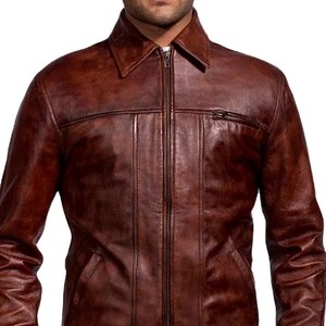 Veste en cuir pour homme effet croco, veste de moto en cuir véritable, vêtement d'extérieur de mode haut de gamme, conception personnalisée, vente en gros OEM - Product Image 3