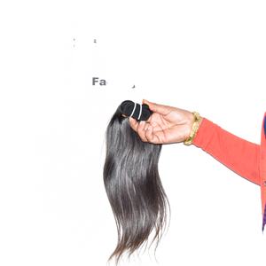 100% Extensions de cheveux humains du Temple indien à double trame non traitées Kinky Straight to Loose Wave Machine Bundle de style brésilien brut - Product Image 3