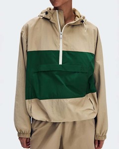 Half-zip design adjustable hood mesh lining side zipper pockets windbreaker Nylon Tracksuit Shorts Summer spring unisex Suit - Product Image 2
