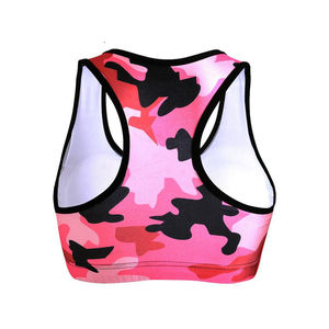 Soutien-gorge de sport sans coutures léger et simple à maintien élevé, grande taille, pour entraînement et yoga, avec logo frontal thermocollé, respirant et amovible - Product Image 6