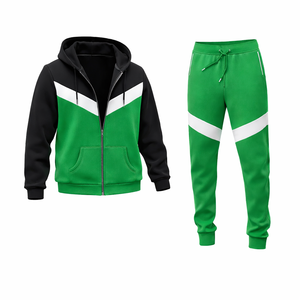Conjunto Deportivo Personalizado para Hombre, Sudadera con Capucha Negra y Pantalones de Chándal de Algodón y Felpa, Ropa Deportiva Informal para Gimnasio y Entrenamiento - Product Image 3